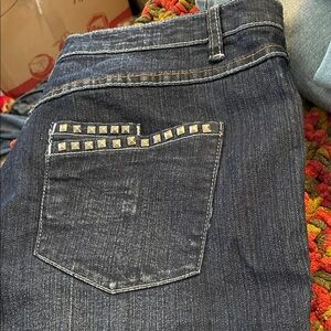 Studded Blue Jeans Hipster Size 22 like new!